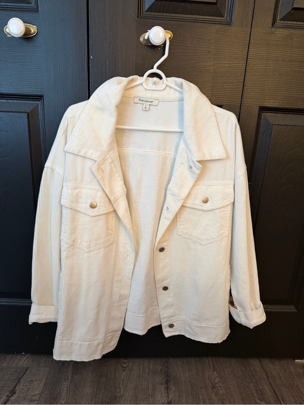 White corduroy jacket